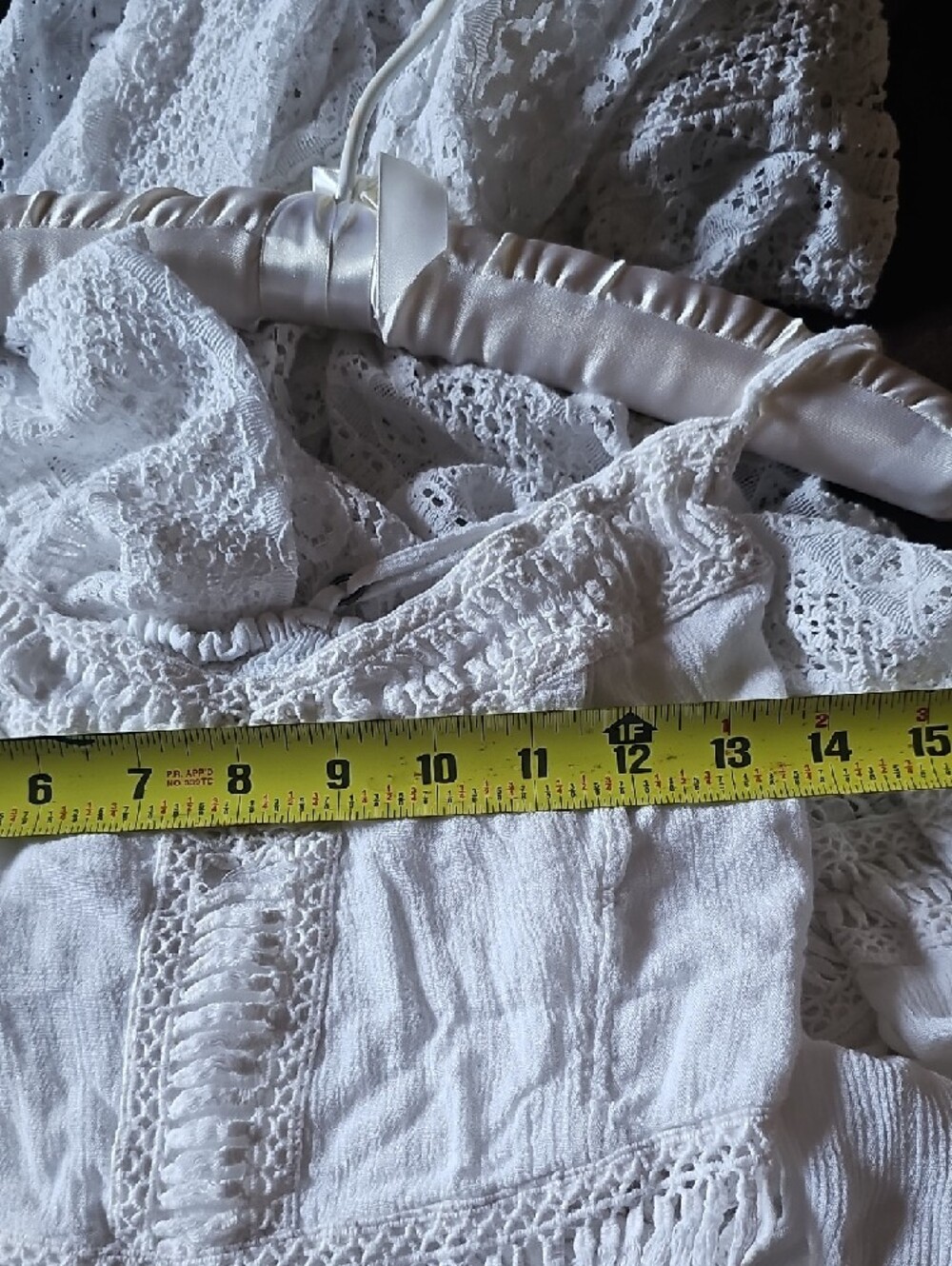 Abercrombie & Fitch White Crochet-Detail Maxi Dress - Picture 8 of 9